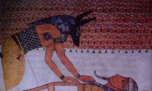 dios ambientado en la mitología del antiguo egipto dios establece bocetos